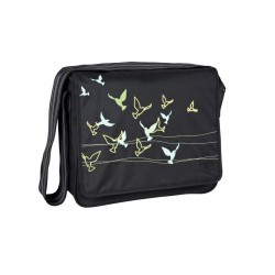 Sac à langer Lassig Flock bird noir