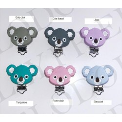 Clip silicone Koala Rose