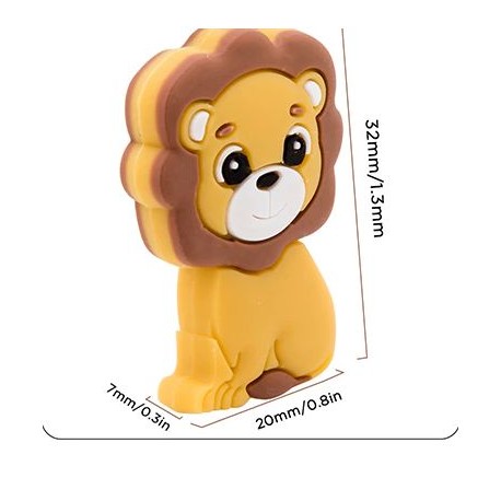 Perle lion silicone