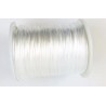 Fil nylon satiné  - Blanc  1mm (1 mètre)