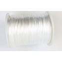 Fil nylon satiné  - Blanc 1 mm bobine