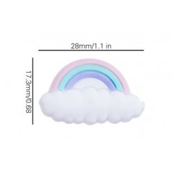 Perle arc en ciel en silicone