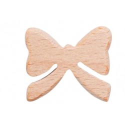 Noeud papillon en bois brut