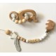 Ensemble anneau de dentition, attache Elephant