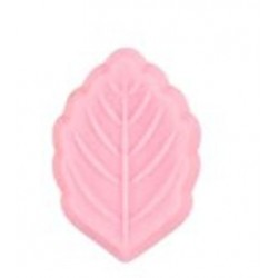 Perle  feuille  silicone rose