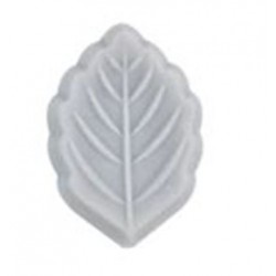 Perle  feuille  silicone grise