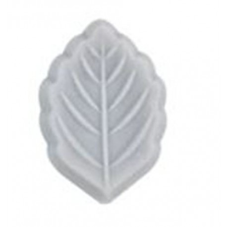 Perle  feuille  silicone grise