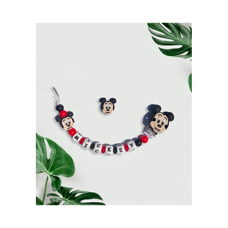 Attache tétine personnalisée,personnalisable mickey - Un grand marché