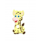 Anneau de dentition, jouet silicone Girafe