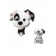 Clip et perle silicone Dalmatien