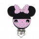 Kit attache tétine Minnie rose clair