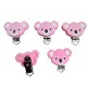 Lot de 5 Clip silicone Koala Rose