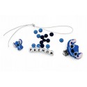 Kit, DIY attache tétine Stitch bleu
