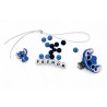 Kit, DIY attache tétine Stitch bleu