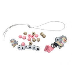 Kit, DIY attache tétine panpan papillon