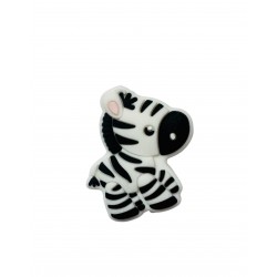 Perle silicone zèbre