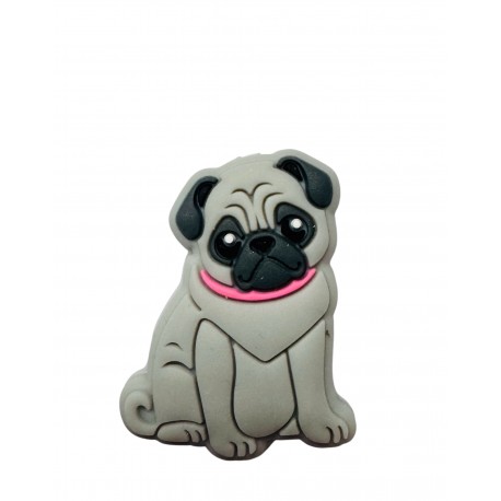 Perle chien Carlin silicone