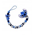 Attache tétine Stitch bleue