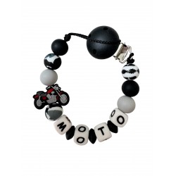 Attache Tétine Moto  silicone