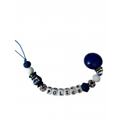 Attache Tétine personnalisée Police en silicone