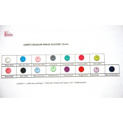 Perle ronde silicone 12 mm